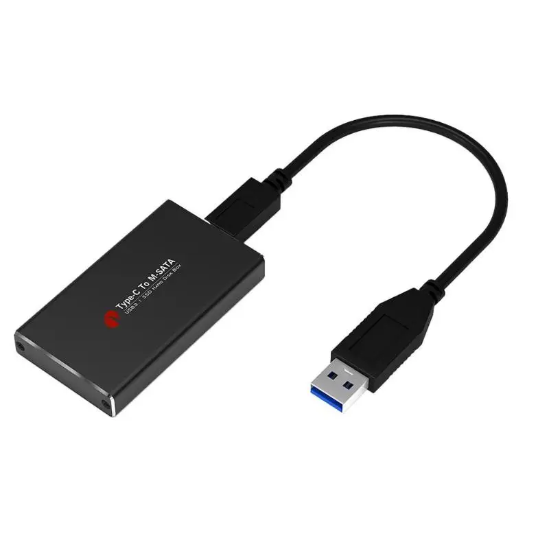 USB3.1 type C to MSATA to USB 3,0 SSD корпус MSATA SSD чехол для жесткого диска Внешний чехол для мобильного телефона кабель
