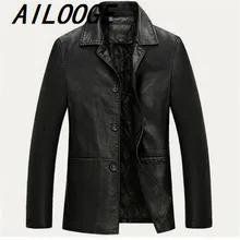 Кожаная куртка Мужская мягкая мужская кожаная куртка деловые повседневные пальто мужские jaqueta masculinas Inverno Couro плюс размер XXXL 4XL