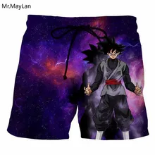 Аниме Dragon Ball Z DBZ Goku 3D печать бордшорты мужские летние шорты для плавания морские пляжные шорты Модная хип-хоп Гавайская пляжная одежда для мальчиков