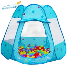 Игровая палатка, игрушки для улицы, детский складной бассейн с океанским шариком, Летний Крытый открытый игровой домик с волнистыми точками, подарки для детей