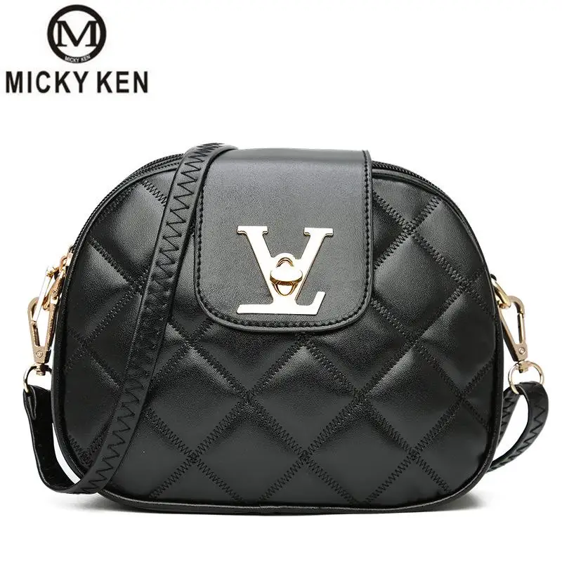 Famous Brand Leather Messenger Bags Luxury Shoulder Bag Quilted Designer Handbags Women Black ...