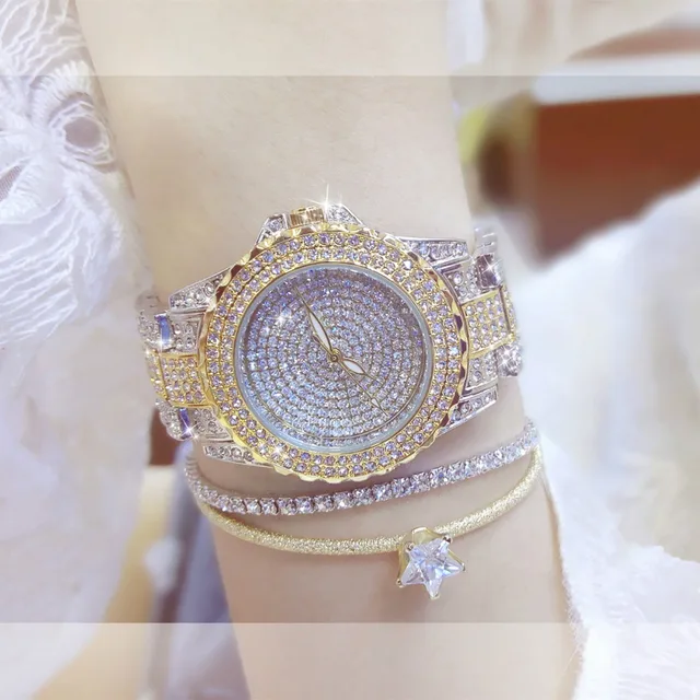 Elegante Designer Bs Oro Delle Donne Di Modo Di Orologi Di Lusso Del Diamante Mo Elegante Designer Bs Oro Delle Donne Di Modo Di Orologi Di Lusso Del Diamante Mo