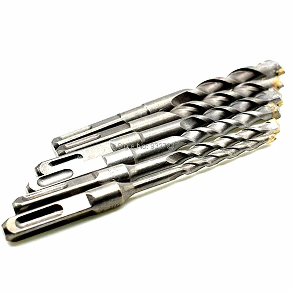 6pcs SDS Plus Masonry Concrete Hammer Drill Bit for fit Drilling