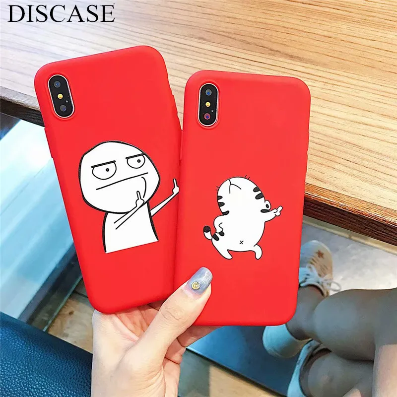 DISCASE просто интересно чехол для iPhone XR SR XS Max X 6 6s 7 8 плюс ТПУ Мягкая основа все