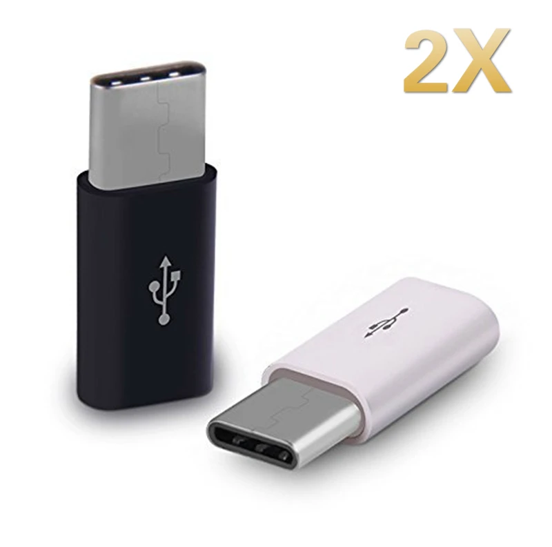 

2pcs Type-c Otg Adapter Micro Usb To Type C Charger Connectors for Samsung Galaxy S8 S9 Plus Note 8 9 Leeco Typec To Usbc Cable
