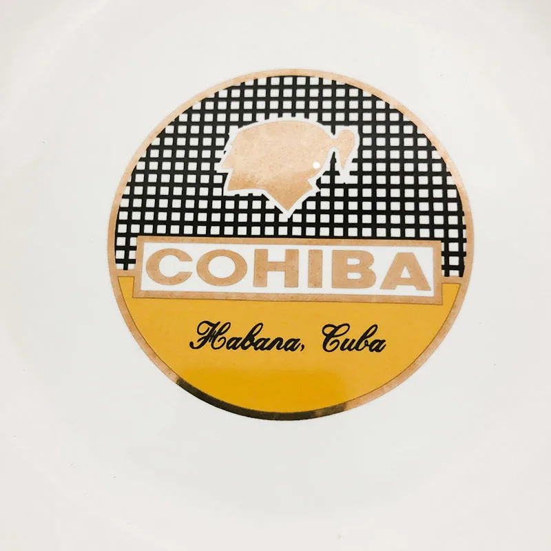 COHIBA 4 пепельницы в 1 дизайн Бытовая Роскошная керамическая пепельница для сигар Портативная Домашняя пепельница для сигарет напольная карманная пепельница