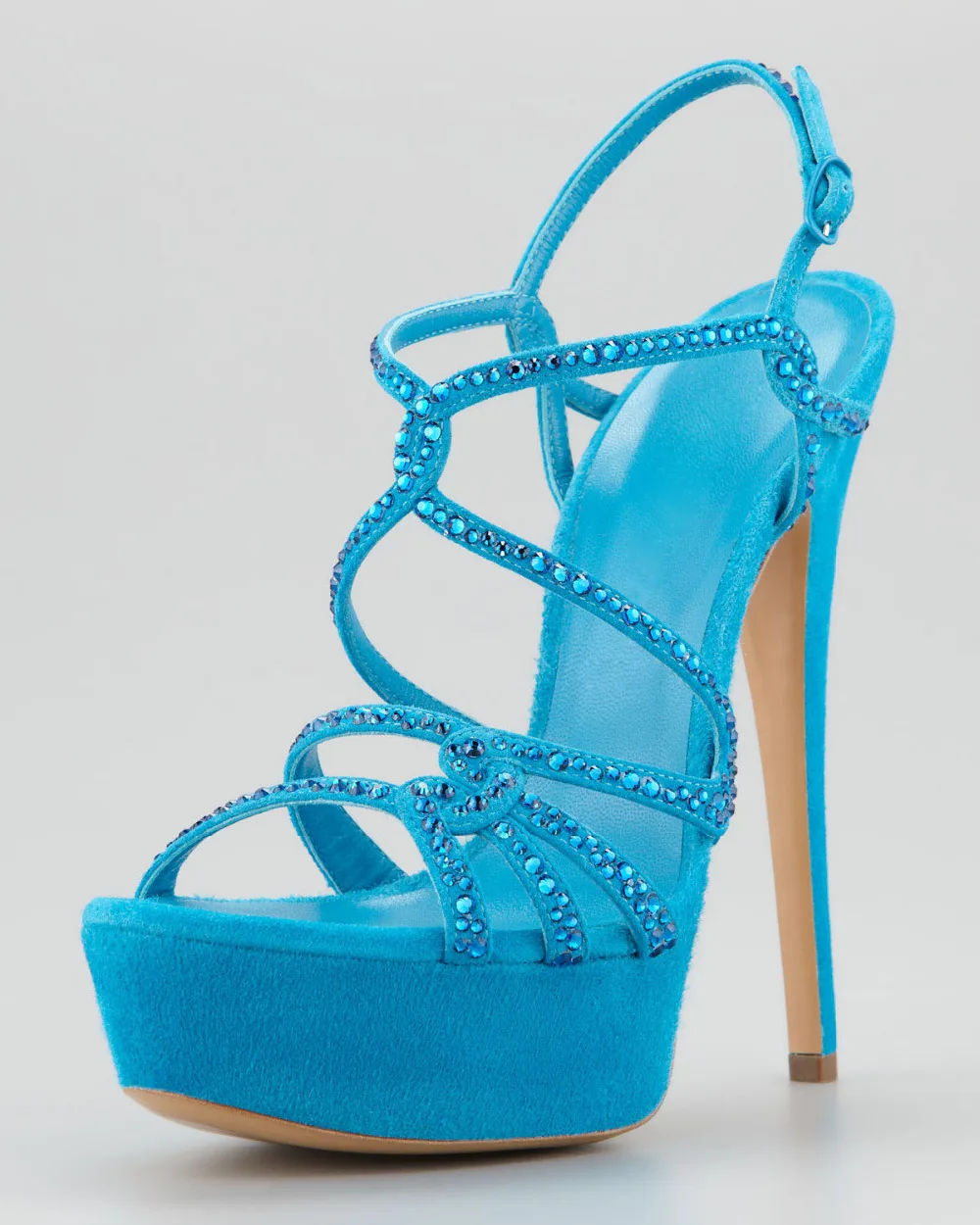 

Summer Style Women Shoes Sandals 2015 Rhinestone High Thin Heels Cross Strap Back Buckle Plus Size New Arrive Real Image Fashion