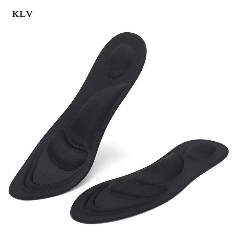 KLV 4D تدليك الرياضة الإسفنج منصات عالية الكعب أحذية النعال قوس دعم الألم الإغاثة إدراج وسادة صدمة امتصاص عشوائي اللون