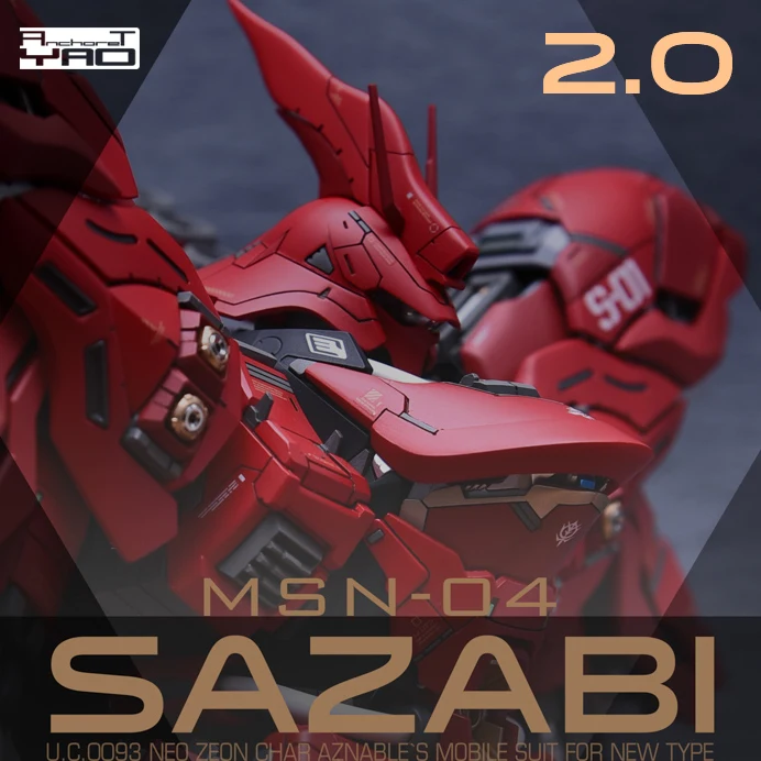 

Anchore T GK resin Refitting Suite of Remodeling 2.0 Ver.+expansion set for MG 1/100 MSN-04 Sazabi Mobile Suit kids toys