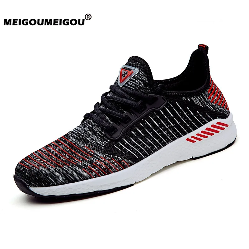 

Mesh Men Vulcanize Shoes Lace-up Casual Shoes for Men Breathable Running Sneakers Men Walking Sneakers Tenis Feminino Zapatos