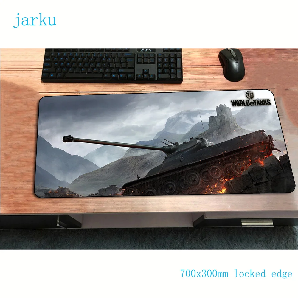 Коврик для мыши world of tanks 700x300x3 мм компьютерный коврик геймер HD шаблон геймпад pc gamer