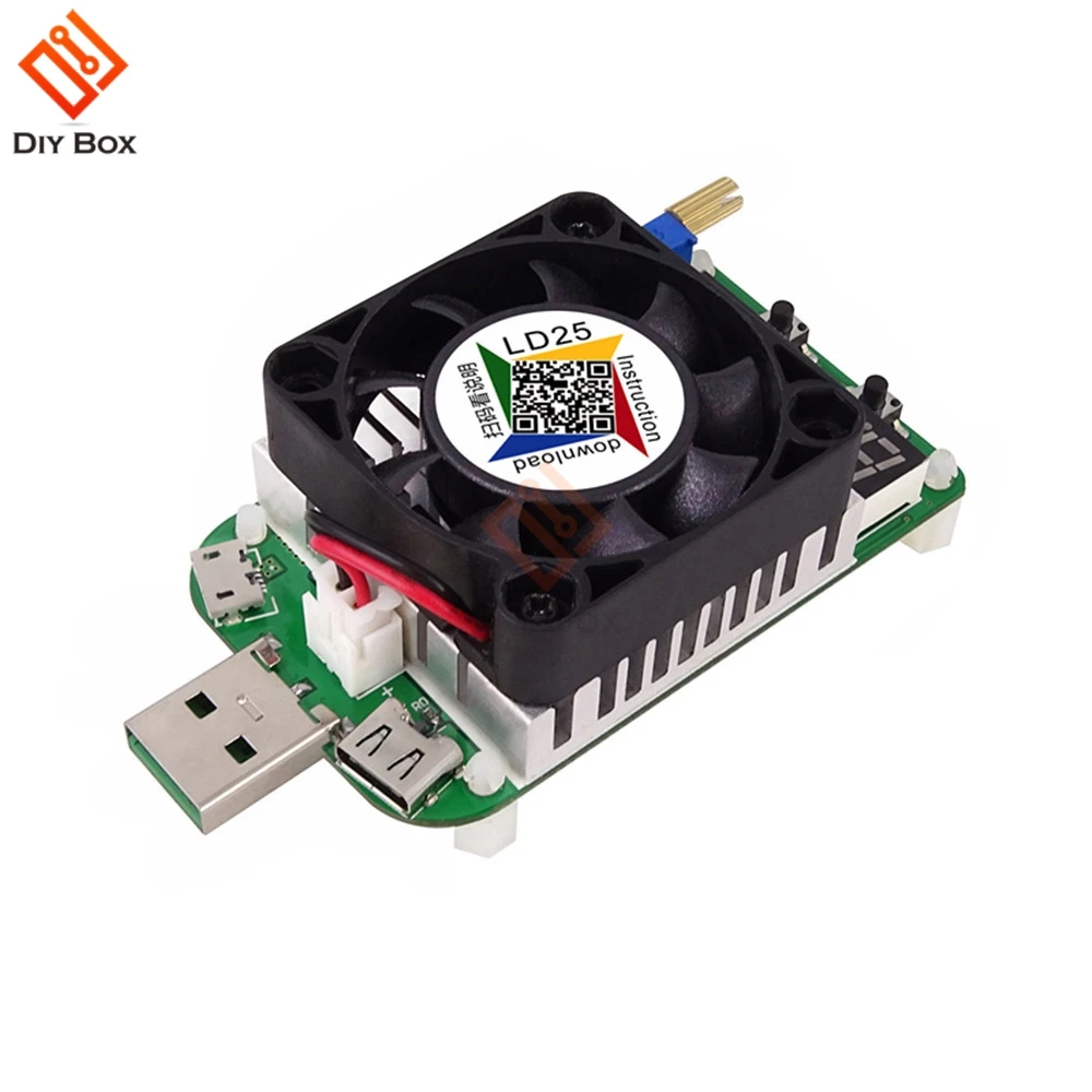 LD25 LD35 USB Интеллектуальный триггер электронный тестер нагрузки QC2.0 QC3.0 Micro USB интерфейс 4 цифровой светодиодный ламповый дисплей 25 Вт 35 Вт