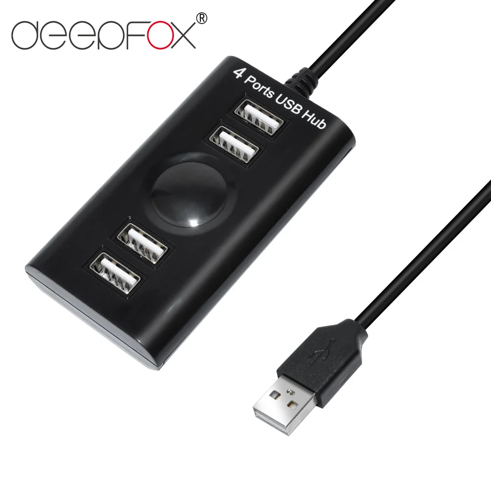 

DeepFox 4 Port USB 2.0 Multi HUB Splitter Expansion 4 Port USB 2.0 Multi Hub Adapter For Laptop Desktop PC