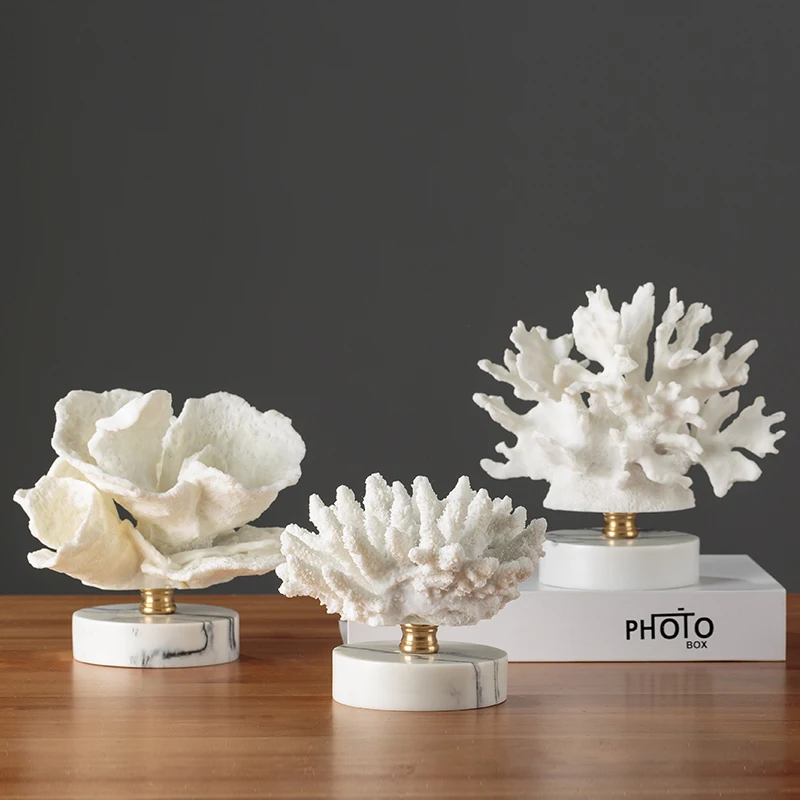 

Nordic style creative coral ornaments home decoration cafe restaurant decoration living room TV cabinet home decoration crafts