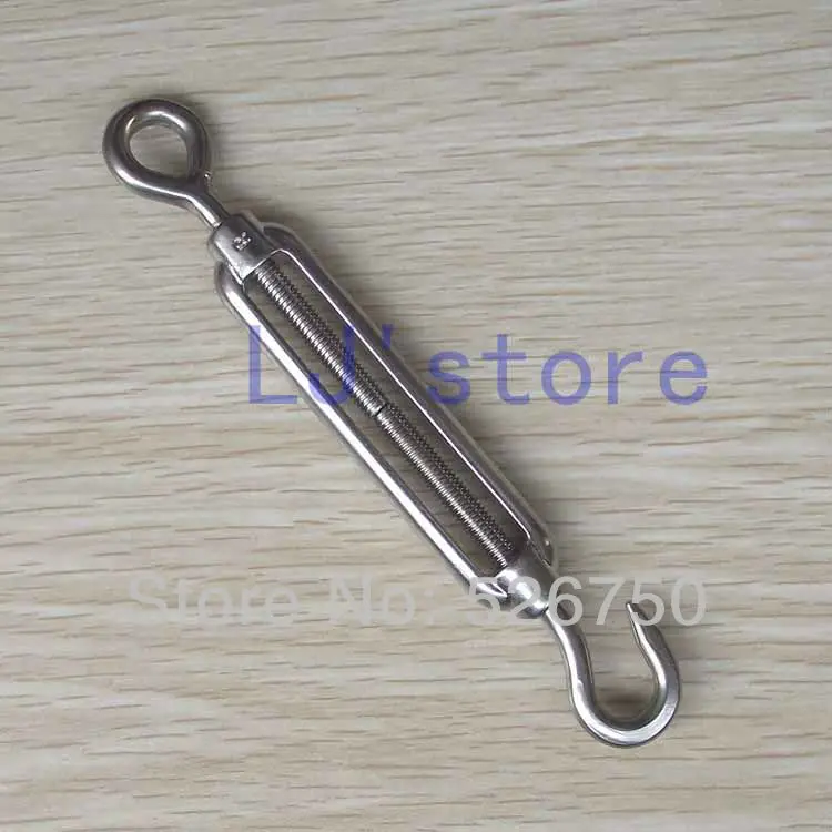 5mm Turnbuckle Eye and Eye with Locknuts Marine Grade M5 Metric Thread 316 3//16 Stainless Steel M5