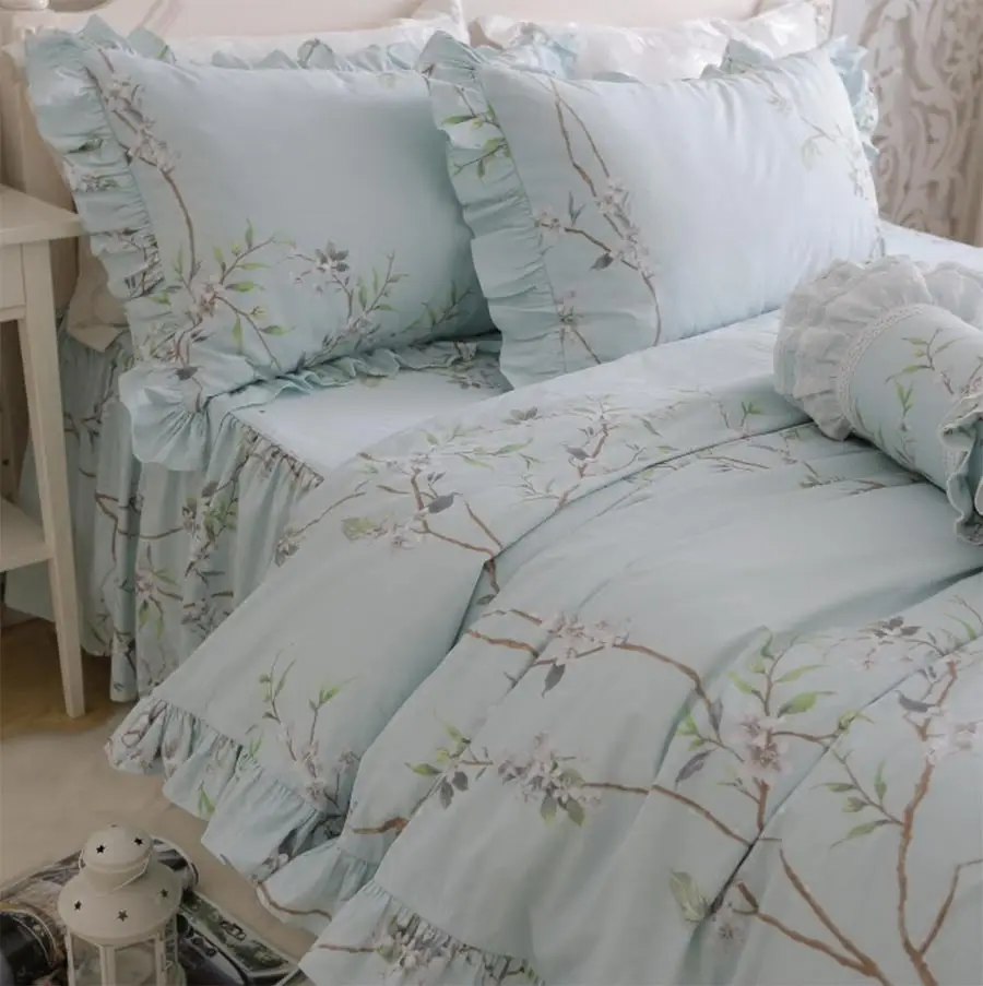 Elegant khaki lace bedding sets,cotton girls full queen king,luxury