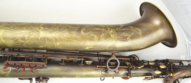 Taiwan MUSEADF Baritone саксофон SDY-906GF модель античная медь моделирование латунь Профессиональная игра Eb Saxofone