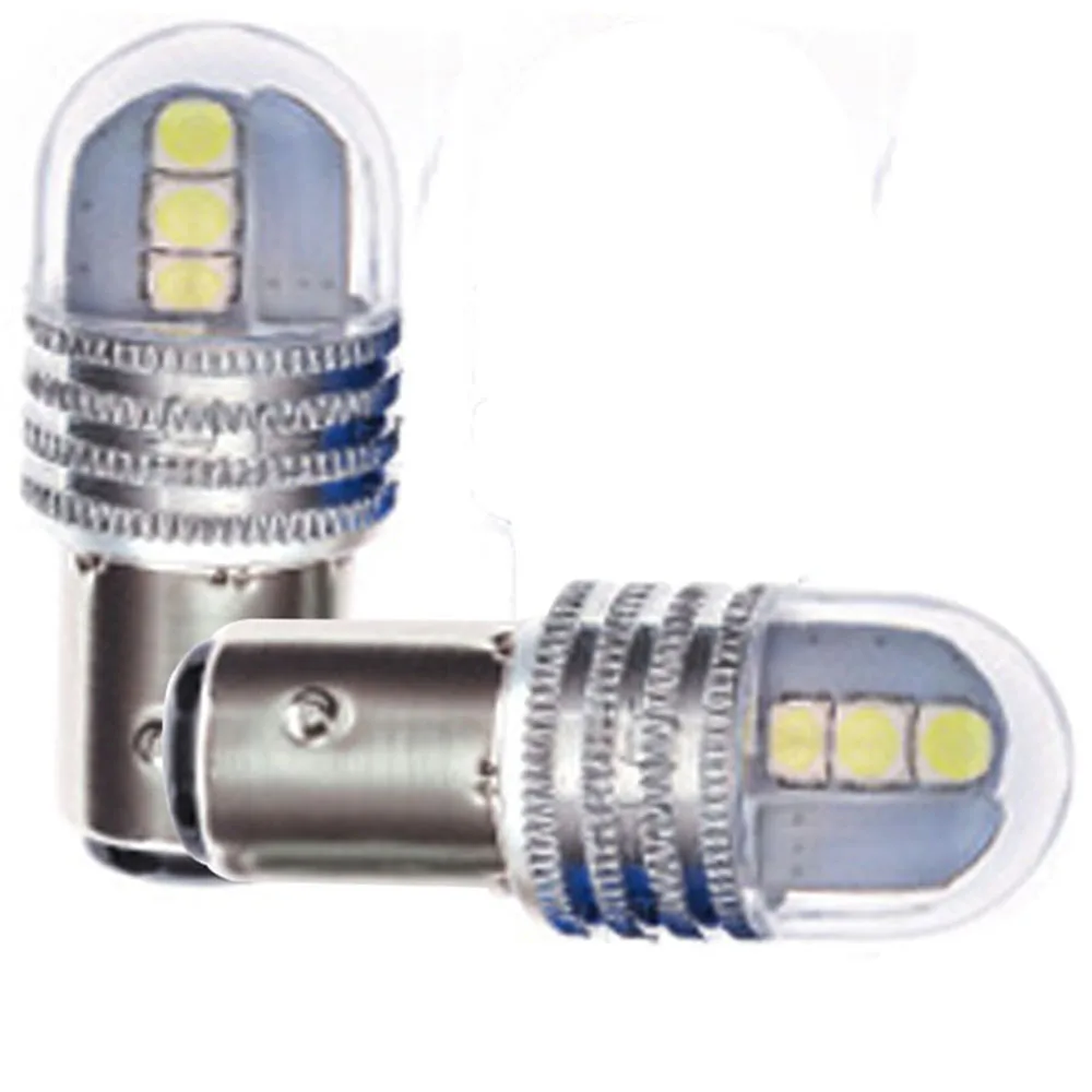 2 pcs car led light brake light signal tail blub flashing lamp 3