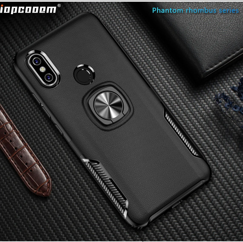 

For Redmi Note 6 Pro Case Ring Magnetism Stand Shockproof Car stand Armor back cover For Xiaomi Redmi Note 6 Pro Coque 6.26 Inch