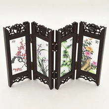 Мульти-узор античный маленький экран китайский стиль маска украшения ручной работы Туризм сувениры подарок украшение дома