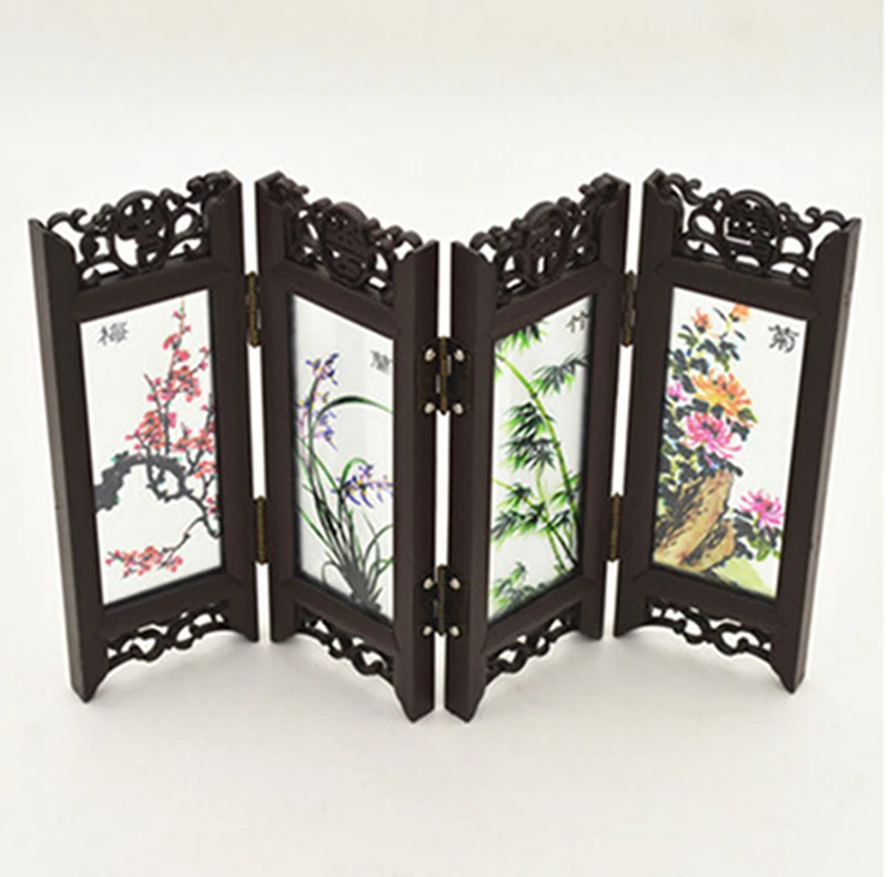 Multi pattern Antique Small Screen Chinese Style Mask Ornaments 