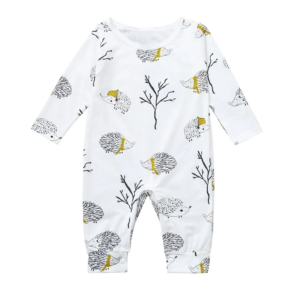 

Toddler Newborn Baby Long Sleeved Cartoon Hedgehog Romper Jumpsuit Clothes boys clothes summer 0321