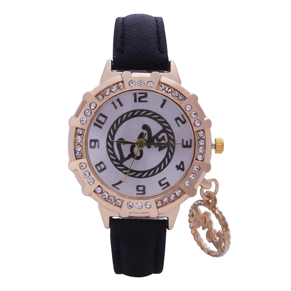 

LOVE pendant strap watch female digital diamond quartz watch