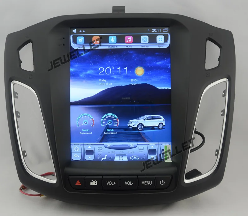 

10.4" tesla style vertical screen Octa core Android 8.1 Car stereo GPS navigation for ford Focus C Max 2012-2014