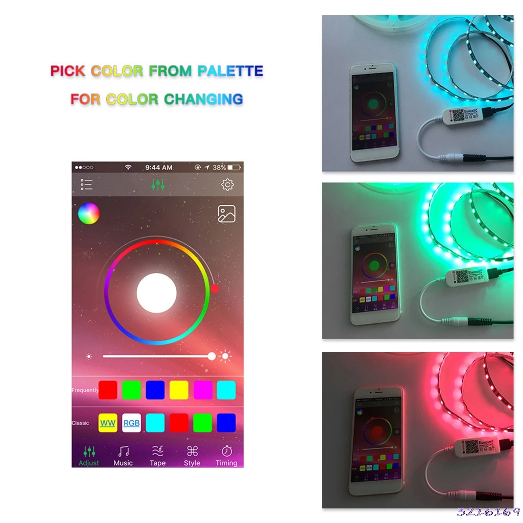 DC12V Светодиодный Мини WIFI RGBW контроллер Bluetooth IOS/Android мобильный телефон
