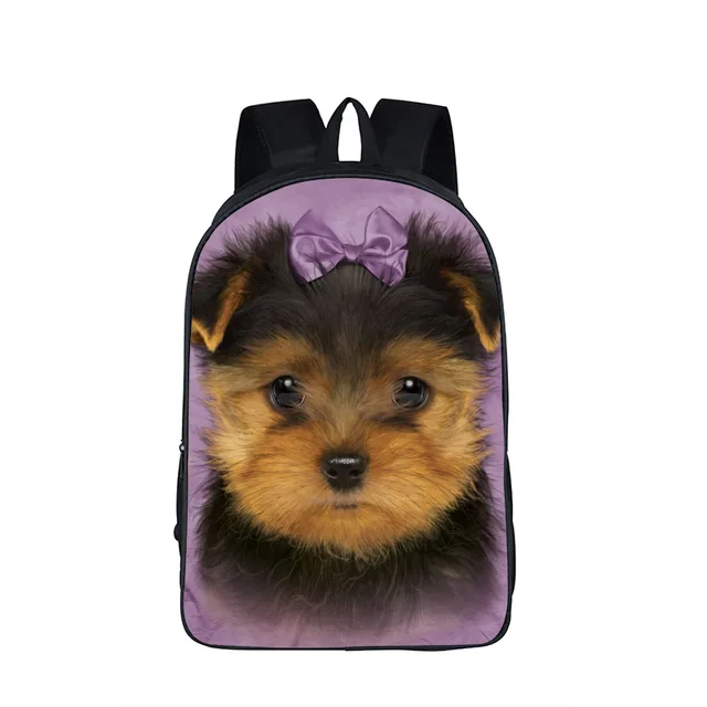 Cute Pet Dog Print Backpacks For Teenage Boys Girls Kids Backpack