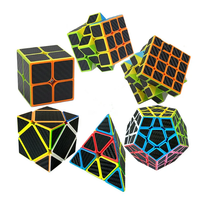 Zcube Carbon Fiber Sticker Speed font b Magic b font Speed font b Cube b font