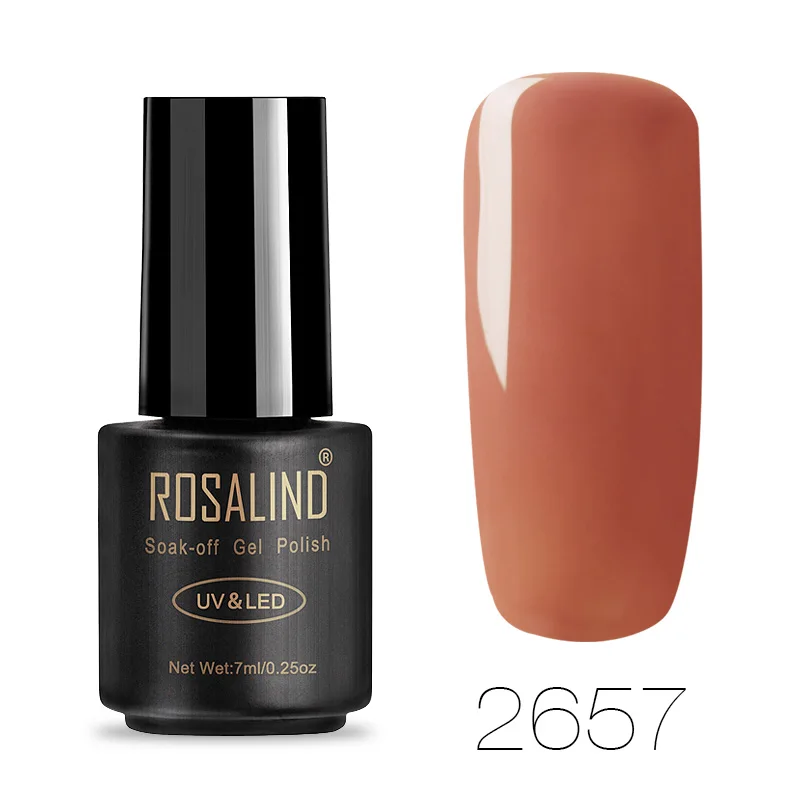 ROSALIND гель лак набор для наращивания ногтей Vernis Полупостоянный все для маникюра Базовое покрытие ногтей УФ-гель для ногтей - Цвет: RA2657