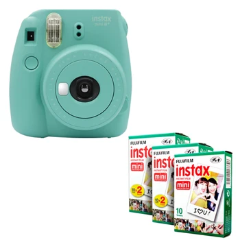 Fujifilm Instax Mini 8 Plus камера 5 цветов+ Fuji Instant 50 пленка белый край простая фотография - Цвет: Mint