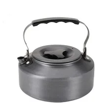 1.1 л Жесткий Супер Толстая Открытый Отдых кипящую воду горшок кофейник портативный алюминиевый чайник