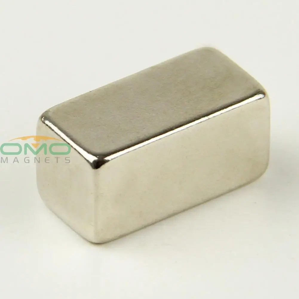 

OMO Magnetics 1PC N35 Big Super Strong Block Cuboid Magnets 20mm x 10mm x 10mm Disc Rare Earth Neo Neodymium Magnets