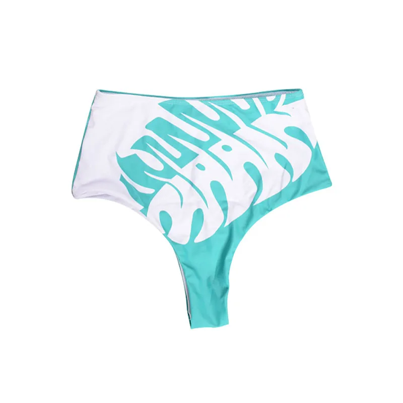 

Ladies Swimsuits Solid Color Sling Cross Bikini Printed Briefs Swimwear for Summer KH889