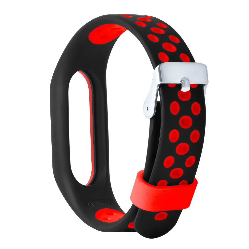 Легкий вентилируемый TPE браслет на запястье для Xiaomi Mi Band 2 фитнес-браслет умные аксессуары