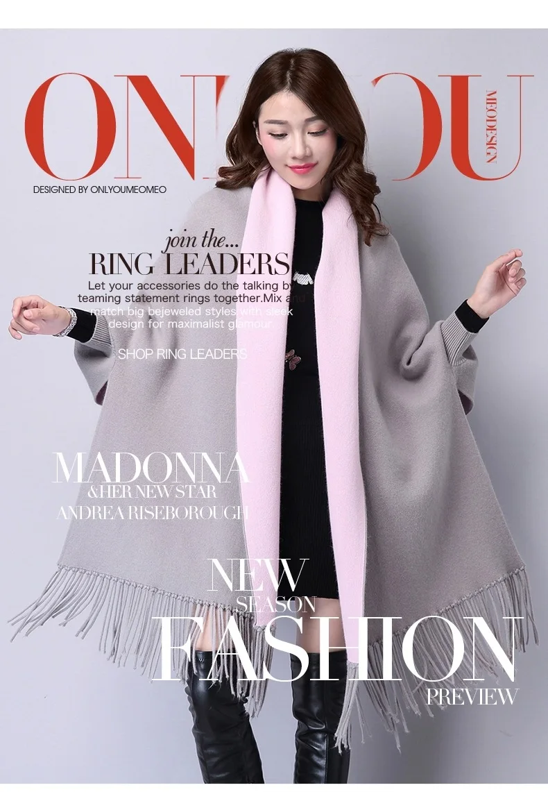 Outono Inverno Batwing Manga Malhas Cardigan Mulheres