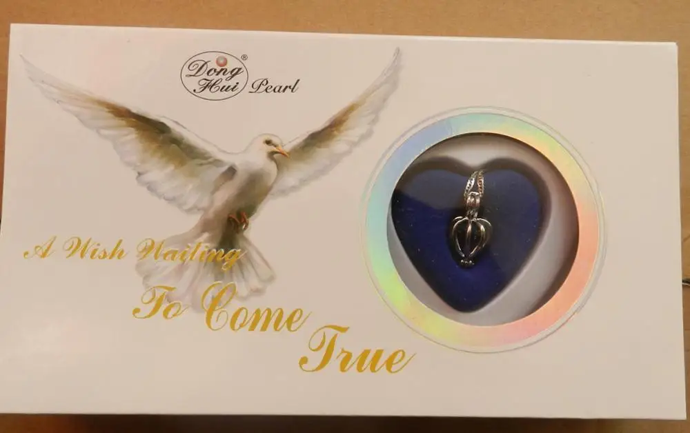 

free shipping 1 Set White Wish Pearl Necklace Set Oyster Drop Pendant