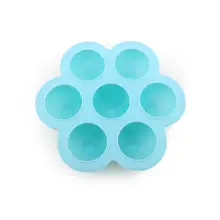 Детские Еда контейнер младенческой Цветок решетки фрукты хранение грудного молока коробка безопасный силикон лоток для морозильника контейнер приятный на ощупь