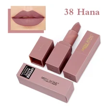 MISS ROSE Brand 12 Colors Makeup Red Color Lip Matte Lipstick Lips Vitamin E Waterproof Lipstick Matte Cosmetics Lip Nude Beauty