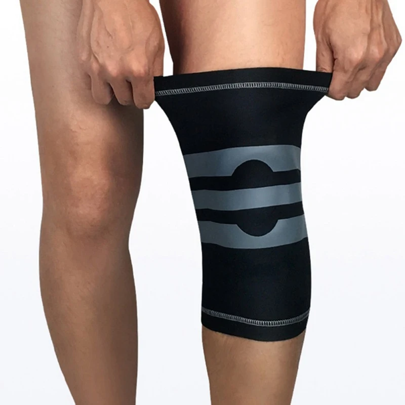 

Silicon Spring Support Padded Knee Pads Support Brace Meniscus Patella Protector Sports Safety Protection Volleyball Kneepad