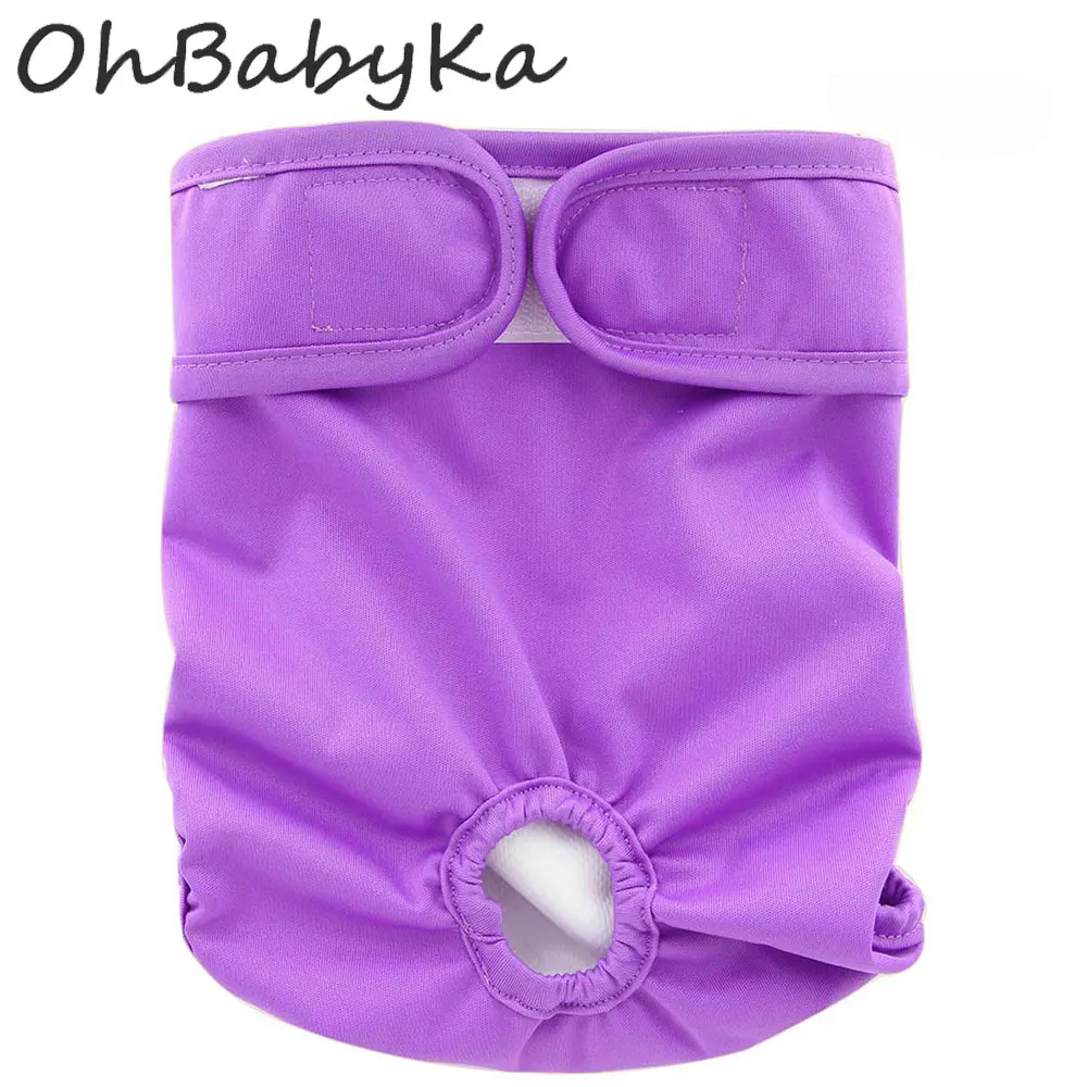 Ohbabyka Женская собака впитывающая Ткань Подгузники для домашних животных