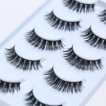 Высококачественный норковый ресницы 3D норковые ресницы натуральные накладные ресницы 5 пар ручной работы Поддельные Наращивание ресниц для красоты макияж