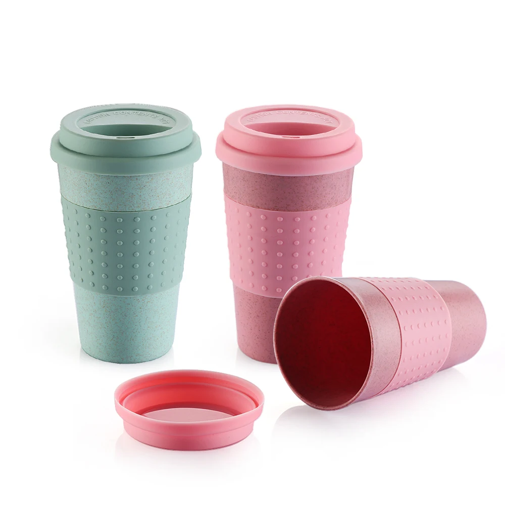 Buy Wheat Straw Coffee Cups Travel Camp Travel Mug