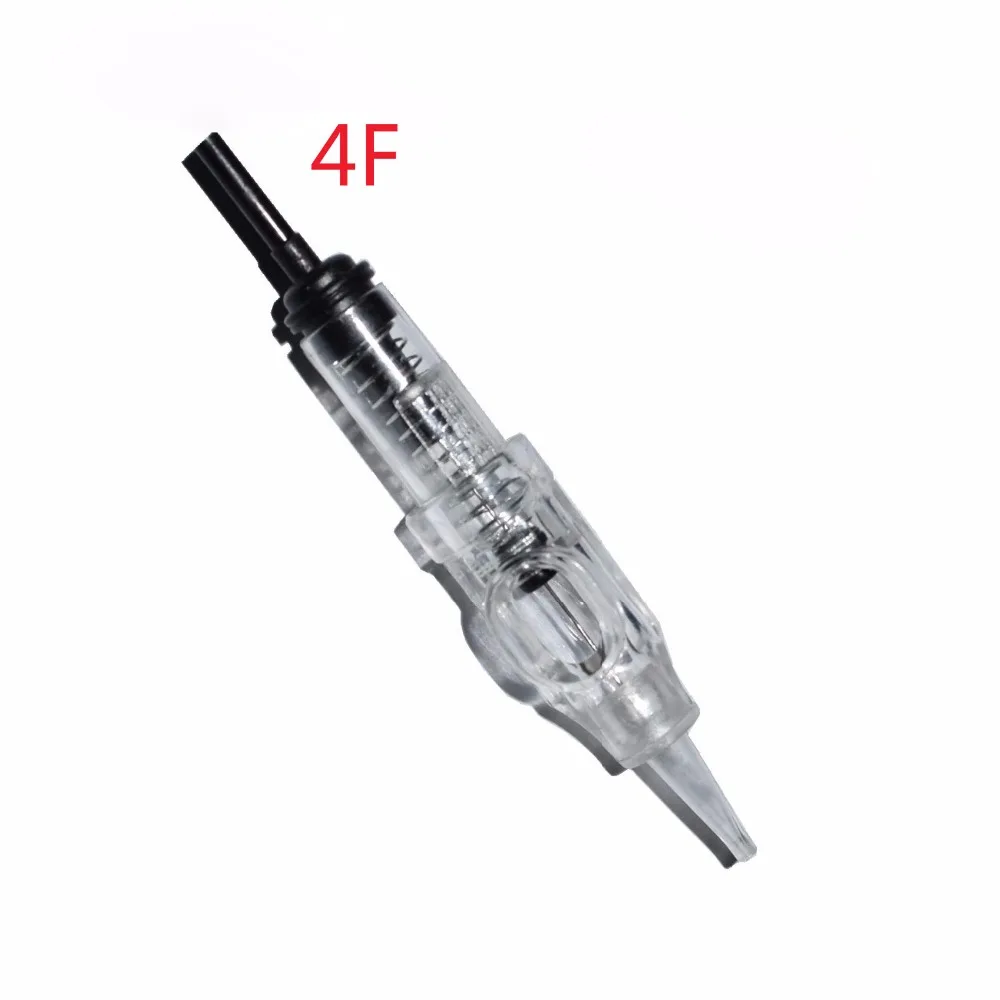 

Tattoo needle 10piece per lot 4F cartridge Disposable Sterilized Tattoo Permanent Makeup Needles Tips for Eyebrow lip