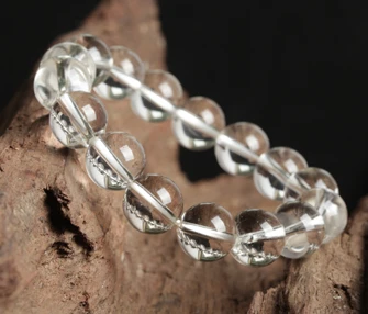 

Free shipping jewelry accessories beads clear natural white crystal stone bracelet radiation-resistant elastic handmade women