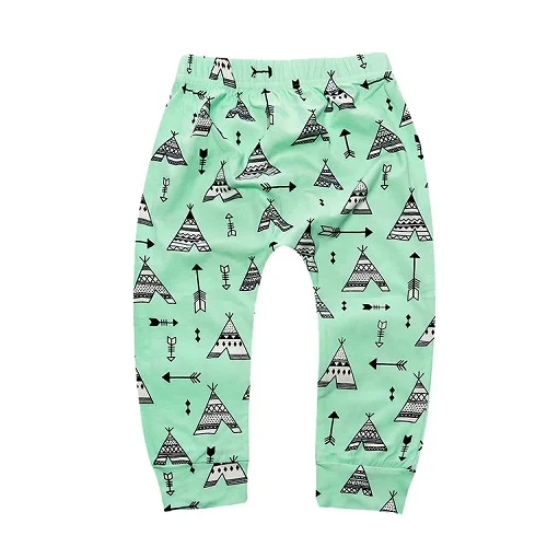 Брюки для маленьких мальчиков и девочек; Лидер продаж; штаны на подгузник с геометрическим узором; штаны-шаровары для новорожденных; модные брюки разных цветов - Цвет: As PHOTO