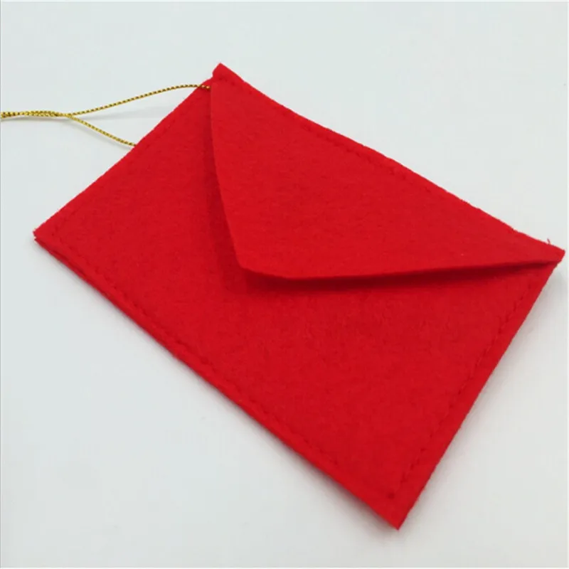 Santa Claus 2 Colors Red/Green Christmas Envelope Pendant Tree Accessories Christmas Small Gift Candy Bags Home Party Xmas Decor