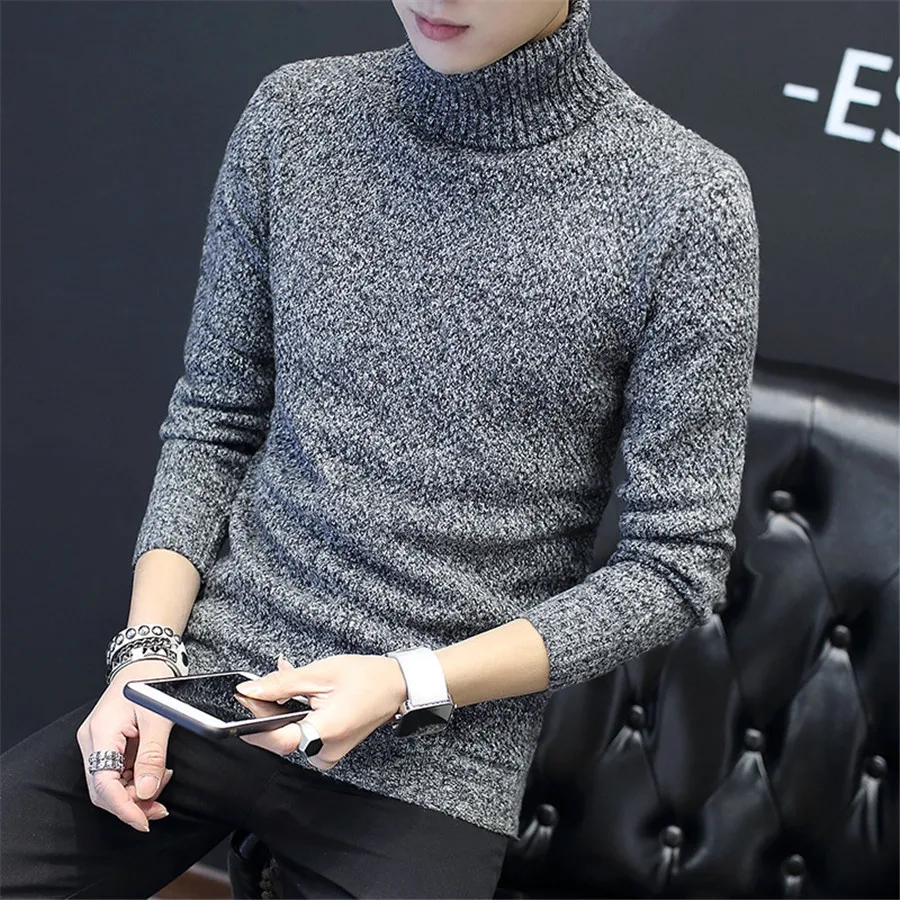 2018 New Autumn Winter Men'S Sweater Men's Turtleneck